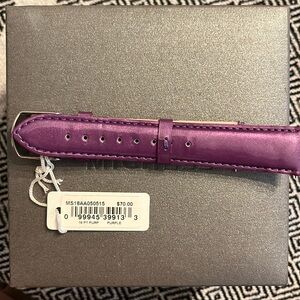 Michele Watch Strap. Purple Patent